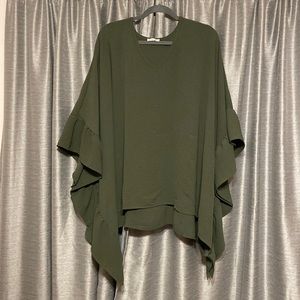 Cotton Bleu poncho blouse